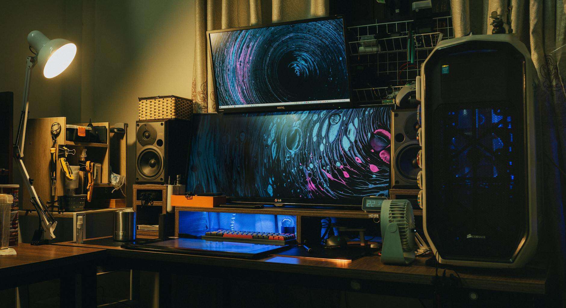 creative workspace computer